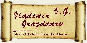 Vladimir Grozdanov vizit kartica